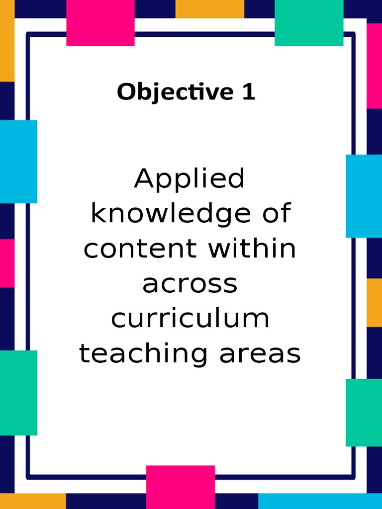 PPST Objective MOV PDF Lesson Plan Educational Assessment