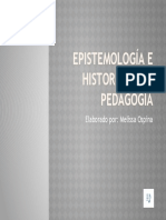 Epistemología e Historia de la Pedagogía