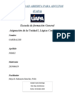 UAPA Escuela Formación General Unidad I Lógica Computacional