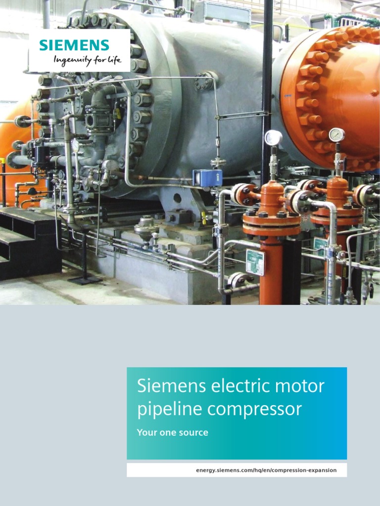 Siemens Electric Motor Pipeline Compressors | PDF | Siemens | Pipeline ...