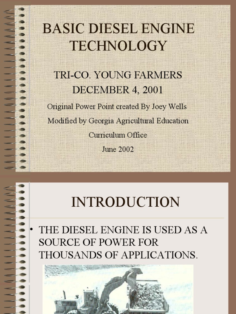 Basic Disel Engine Technology | PDF | Digital Technology | Internal ...