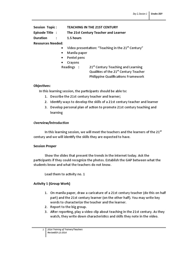 21st Century Teaching Strategies | PDF | Facilitator | Learning