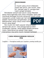 Cara Penggunaan Insulin