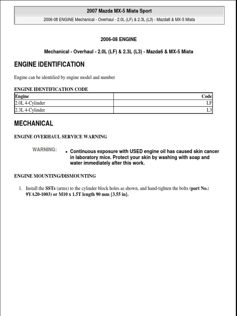 2006 2008 Engine Overhaul PDF Piston Valve