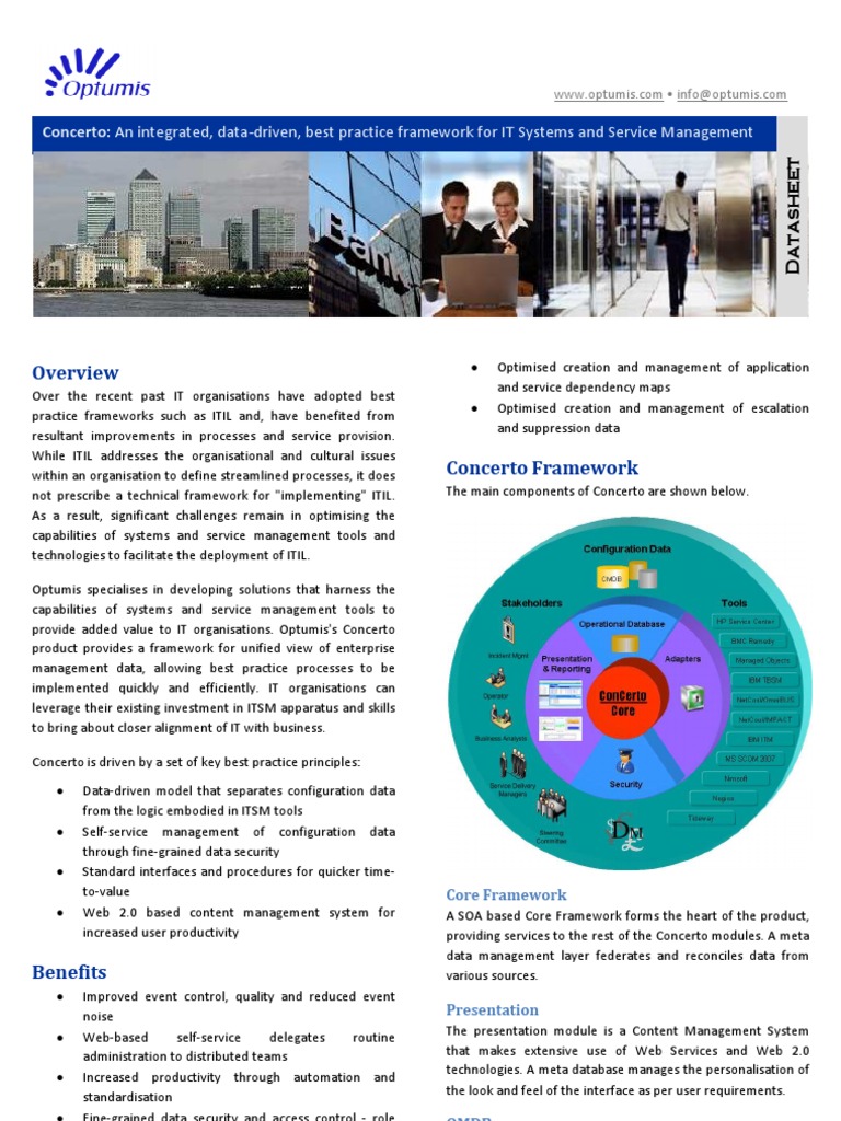 Concerto: ITSM Framework Solution | PDF | Itil | Software Framework