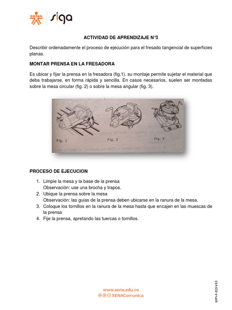 Guia Fresadora Convencional-3 | PDF | Metalurgia | Equipo