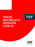 TIPOS DE MASCARILLAS COVID-19 by SASMI CONCESIONARIO DE ALIMENTOS