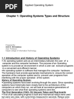 CHP - 1 Operating Systems Types and Structure PDF