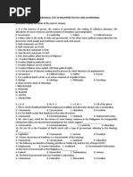 Philippine Politics Summative Test | PDF | Power (Social And Political ...