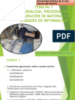 1 TEMA Conservacion - Mantenimiento - Fondos - Examen 1ppt PDF