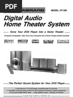 Download Durabrand HT395 Home Theater User Manual by Joe Whitfield SN46043752 doc pdf