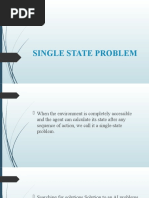 SINGLE STATE PROBLEM Group 3