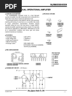 NJM4558M NJR Amplificadores Operacionales