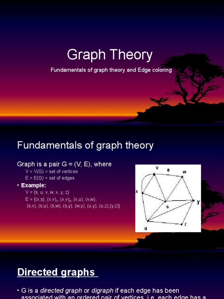 Graph Theory Presentation Pdf Vertex Graph Theory Graph Theory