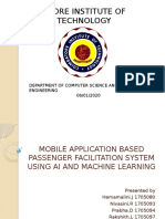 Mobile Application Based Passenger Facilitation System Using Ai and Machine Learning
