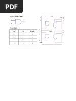 AND GATE (7408) : A Y B Truth Table