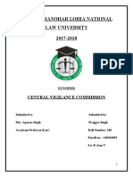 Dr. Ram Manohar Lohia National Law University 2017-2018: Central Vigilance Commission