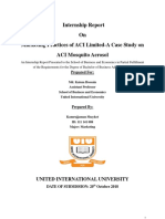 Marketing Practices of ACI Limited-A Case Study On ACI Mosquito Aerosol PDF
