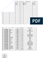 Patient data list with glucose levels and medication