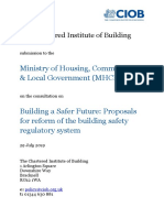 Ministry of Housing, Communities & Local Government (MHCLG) : The Chartered Institute of Building