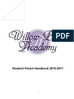 Student and Parent Handbook Willow Bend Academy 2010 - 2011
