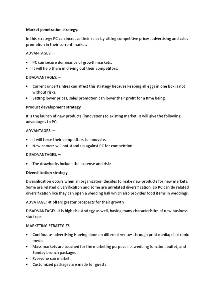 Strategic Growth and Market Penetration | PDF
