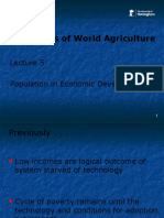 Economics of World Agriculture: Population in Economic Development