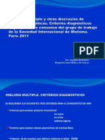 Criterios - Diagnosticos - para - Mieloma - Multiple - y - Otras - Discrasias 111