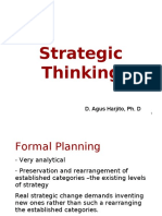 Strategic Thinking: D. Agus Harjito, Ph. D