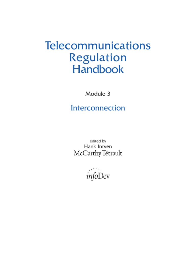 Regulation Handbook Interconnection PDF