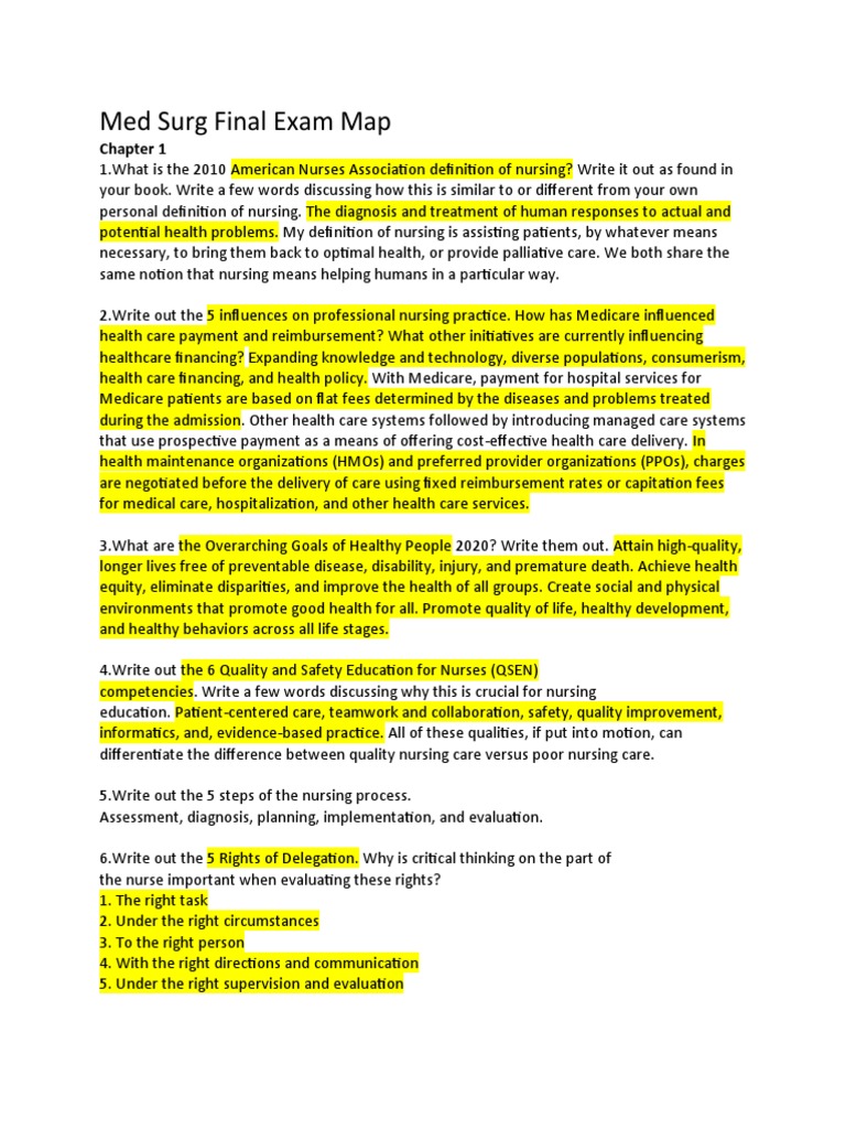 Med Surg Final Exam Map | PDF | Health Equity | Glaucoma