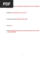 Referat Claudiu Beletoiu an 1 grupa 102 EFS  -  Gimnastica în grecia antică și educația fizică în Roma antică, în perioada Republicii