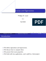 Eigenvalues and Eigenvectors: Philippe B. Laval