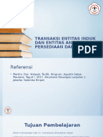 Transaksi Entitas Induk Dan Entitas Anak Persediaan Dan Jasa