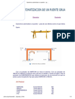 Queremos Automatizar Un Puente - Grúa de Una Fábrica Como El Que Indica La Figura