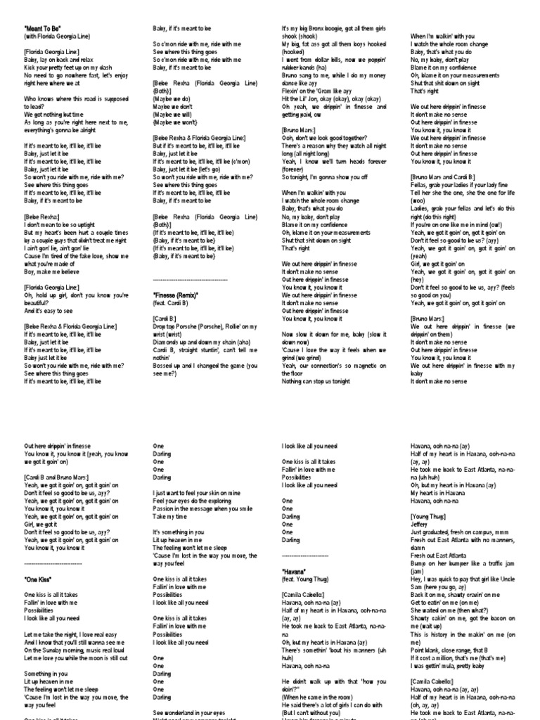 Lyrics 2018 2020 Docx lyrics 2018 2020 docx