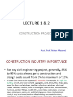 Lecture 1 & 2: Construction Projects