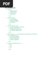 IP 621 Unit 1: Introduction To PHP: ANS: A