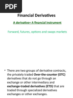 Financial Derivatives: A Derivative A Financial Instrument