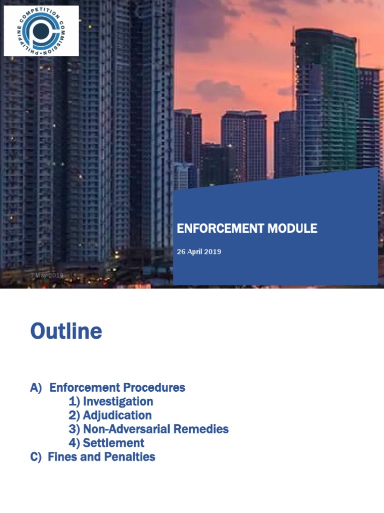 2 Enforcement Procedure CMRDeClaro | PDF | Consent Decree | Evidence (Law)