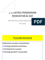 3 Strategi Pendidikan Kesehatan Dan Gizi