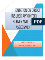 Presentation On Direct (Insured Appointed) Survey