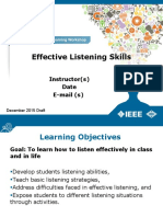 Effective Listening Skills Guide