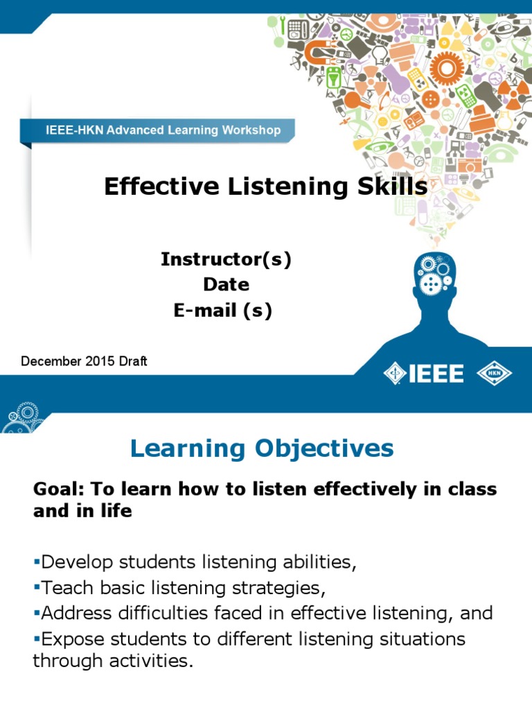 Mastering Effective Listening Skills | PDF | Nonverbal Communication ...