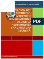 Informe N°05 - Identificaciónd Del Desperdicio Movimientos Innecesarios y Uso de La Herramienta Manufactura Celular