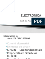 Electronica: Cursul Nr. 2 Conf. Dr. Petru A. COTFAS