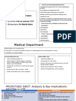 Focus Department: - 1.medical: DR Mohd Azlan HOD - 2.ortho: Prof DR Amran HOD - 3.haemato: DR Mohd Azlan