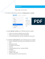 Configurações de Segurança ZOOM PDF