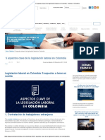 5 Aspectos Clave de La Legislación Laboral en Colombia - Invierta en Colombia PDF