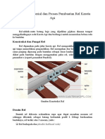 Pemilihan Material Dan Proses Pembuatan Rel Kereta Api